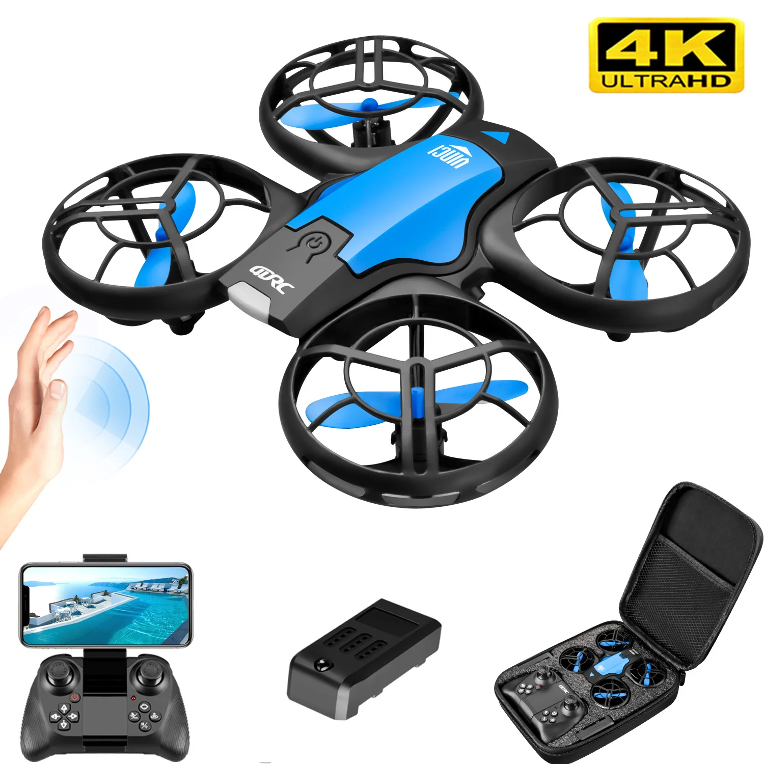 Drone Ae Rc - โดรน V8 รุ่นใหม่ขนาดเล็ก 4K ระดับมืออาชีพ กล้อง