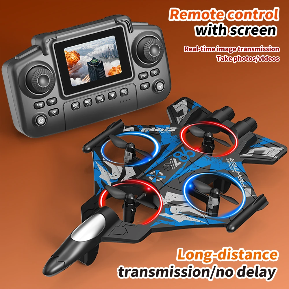 Drone Ae Rc - เครื่องบินบังคับวิทยุ YL86 พร้อมกล้องเฮลิคอปเตอร์ ปรับความเร็วได้สามระดับ หมุนได้ 360