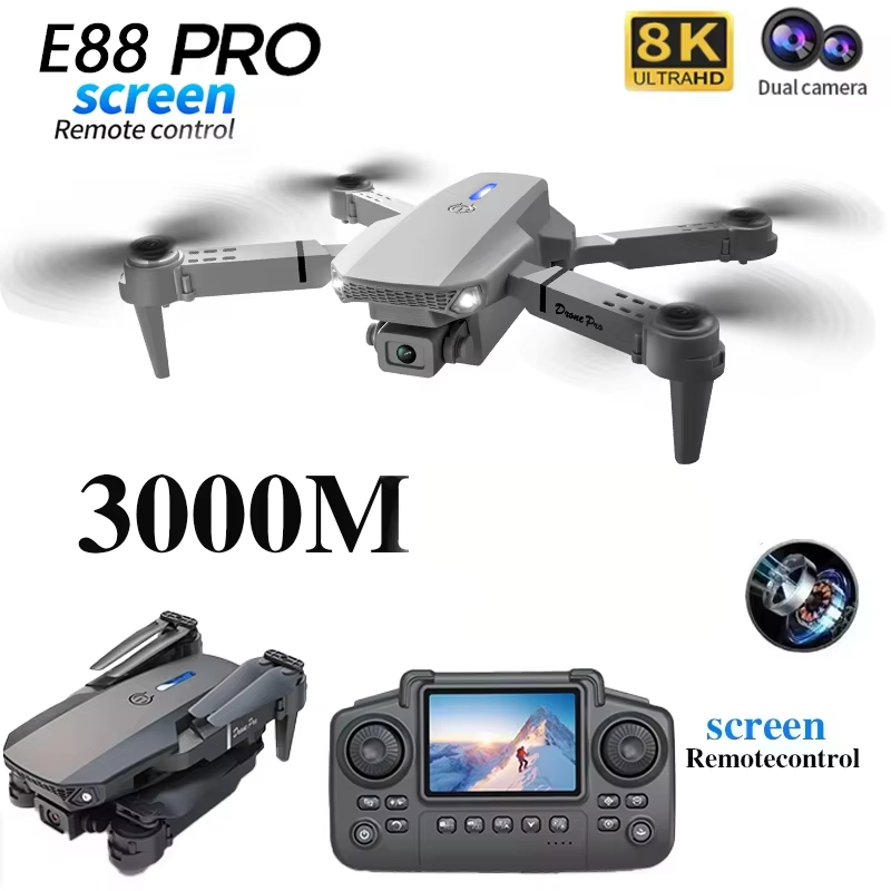Drone E88 Rc Quadcopter - โดรนรุ่นใหม่ E88 ปี 2026 กล้อง 8K