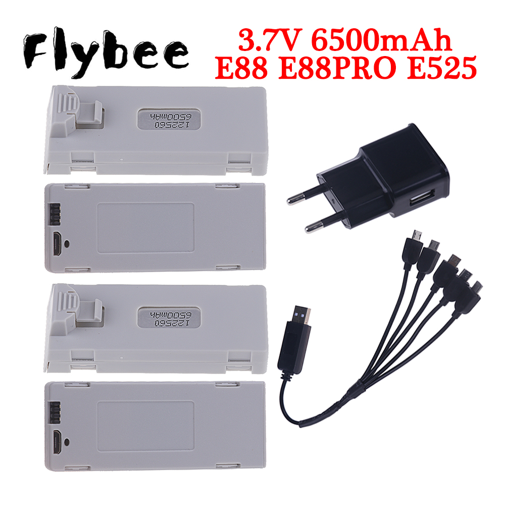 แบตเตอรี่ E88เดิม3.7V 6500mAh  - Drone E88 Rc Quadcopter บทวิจารณ์และราคา