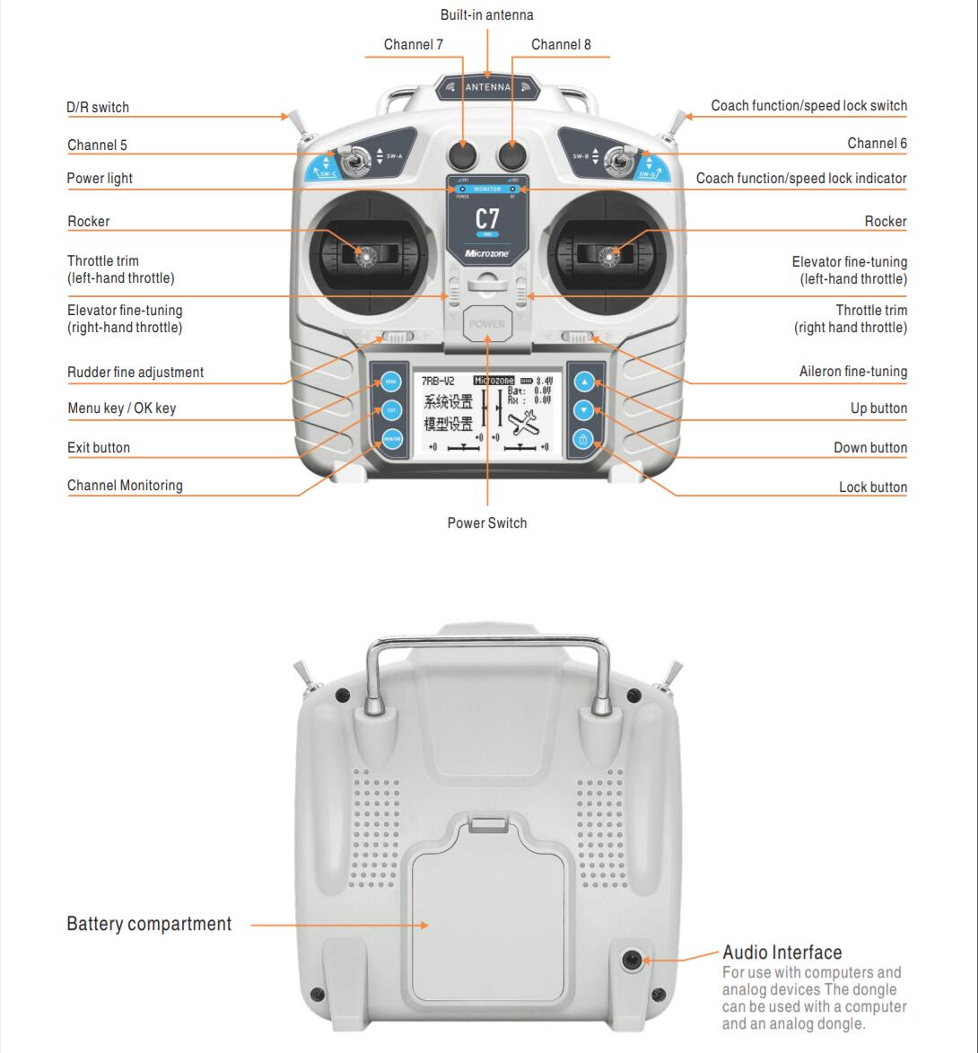 MicroZone MC7 Controller C7 เค - Drone Rc Leading บทวิจารณ์และราคา