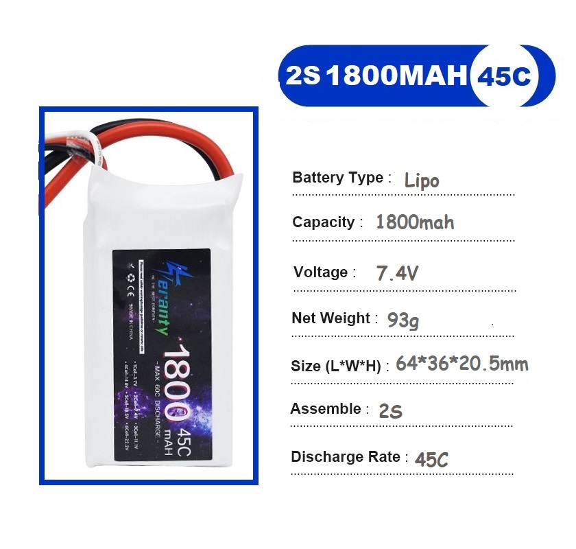 2PCS 7.4V Lipo 2S แบตเตอรี่ 15 - Drone Rc Leading บทวิจารณ์และราคา